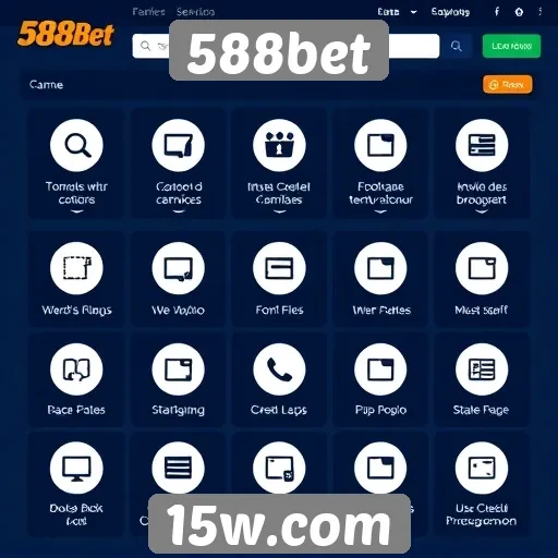 Recursos e funcionalidades do site 588bet