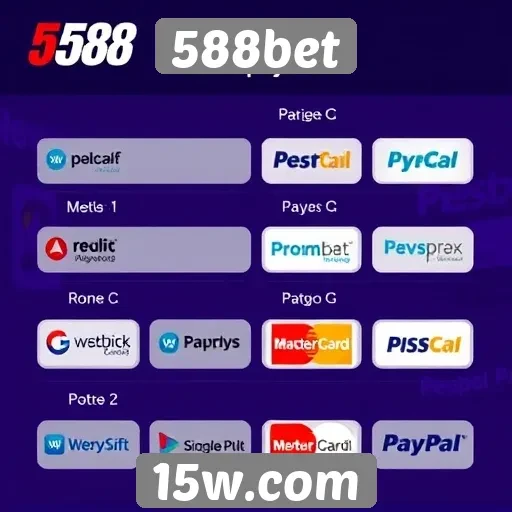 Métodos de pagamento oferecidos pelo 588bet