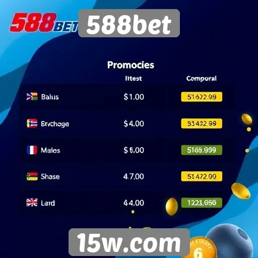 Comparativo das promoções oferecidas pelo 588bet